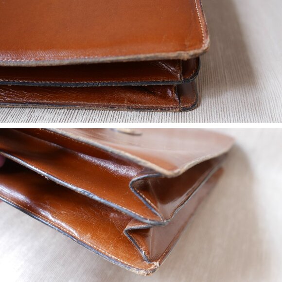 Vintage Leather Handbag Made in Florence Italy - Picture 9 of 10